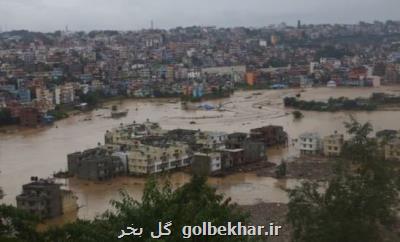 بالاتر از ۱۰۰ کشته و ۶۴ مفقود بر اثر سیل و رانش زمین در نپال