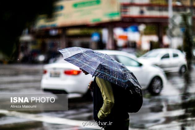 رگبار باران در نقاط مختلف کشور